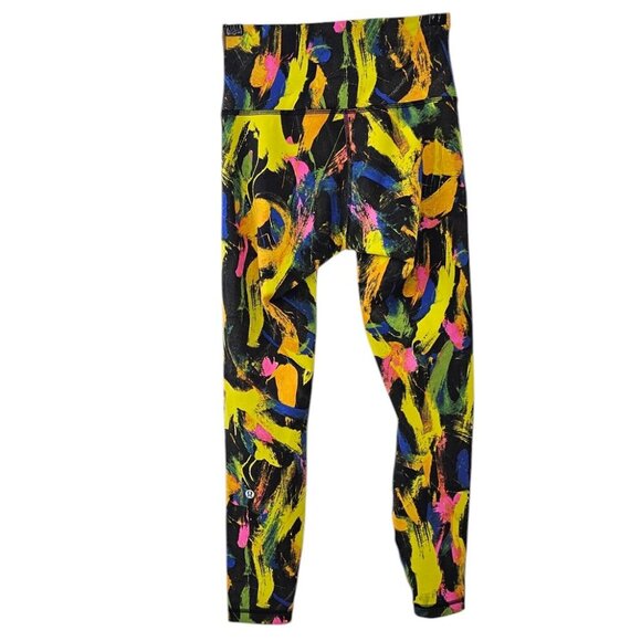 Lululemon Wunder Train Contour Fit High-Rise Tight 25" Undertone Black Multi, 6 - Picture 2 of 9